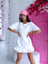 "LOVELY" T-krekls - balts
